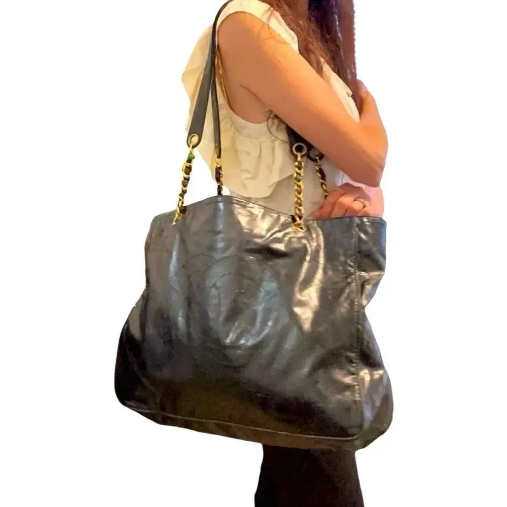 Authentic Chanel timeless  XL Vinly tote